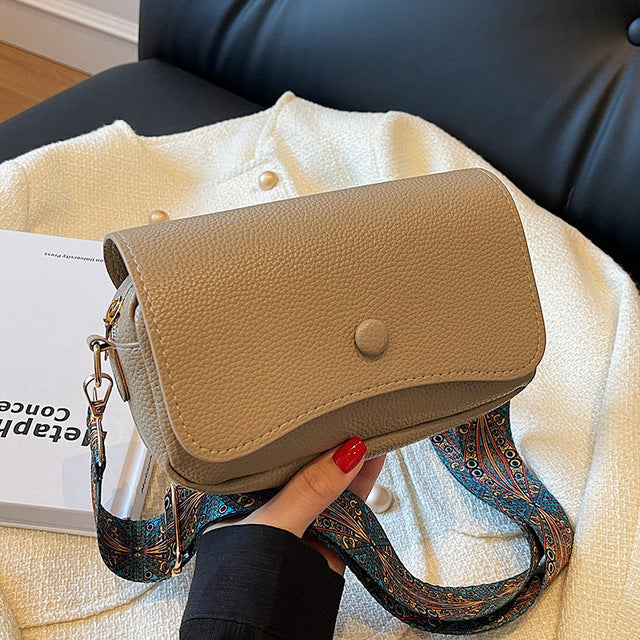 Evarisluxe Cowhide Leather Crossbody Bag
