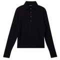 Slim Long-Sleeved Cotton Polo T-Shirt for Men