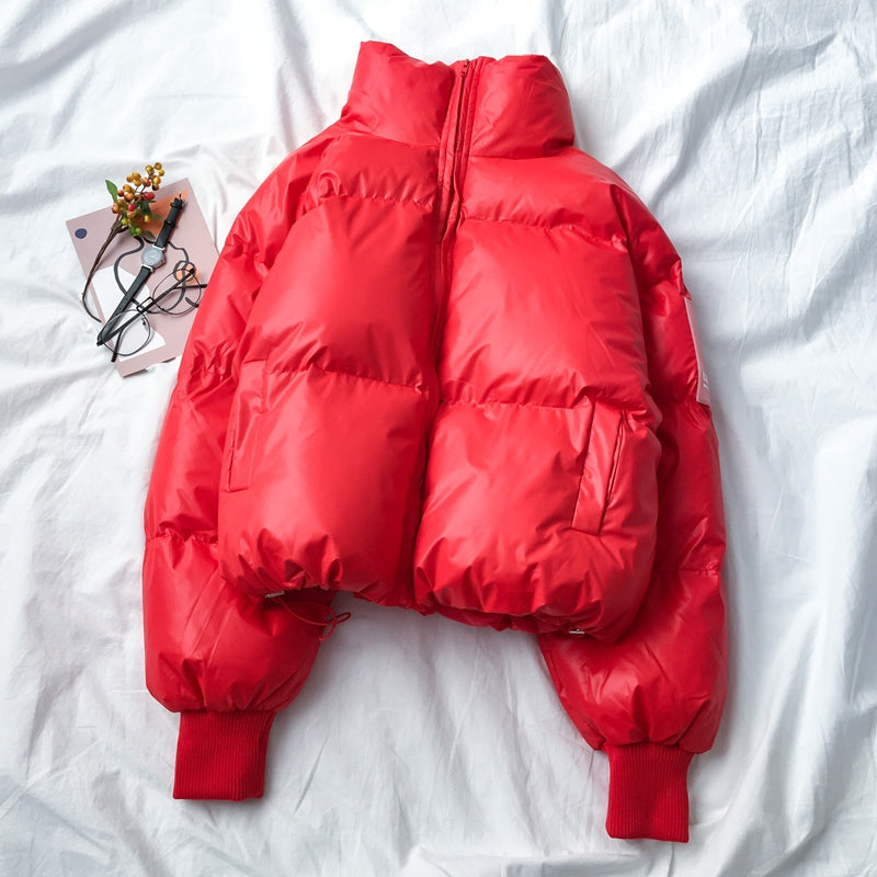 Autumn Winter Loose Fit Warm Cotton Jacket for Women