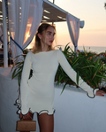 Slim Fit Ruffle Detail Dress