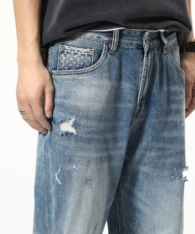 Trendy Summer Loose Casual Cropped Jeans