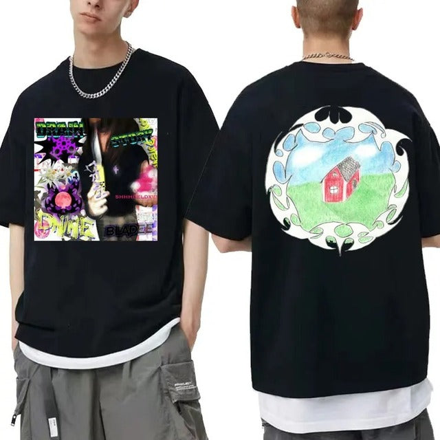 Bladee 333 Hip Hop Trend Cotton T-Shirt for Men & Women