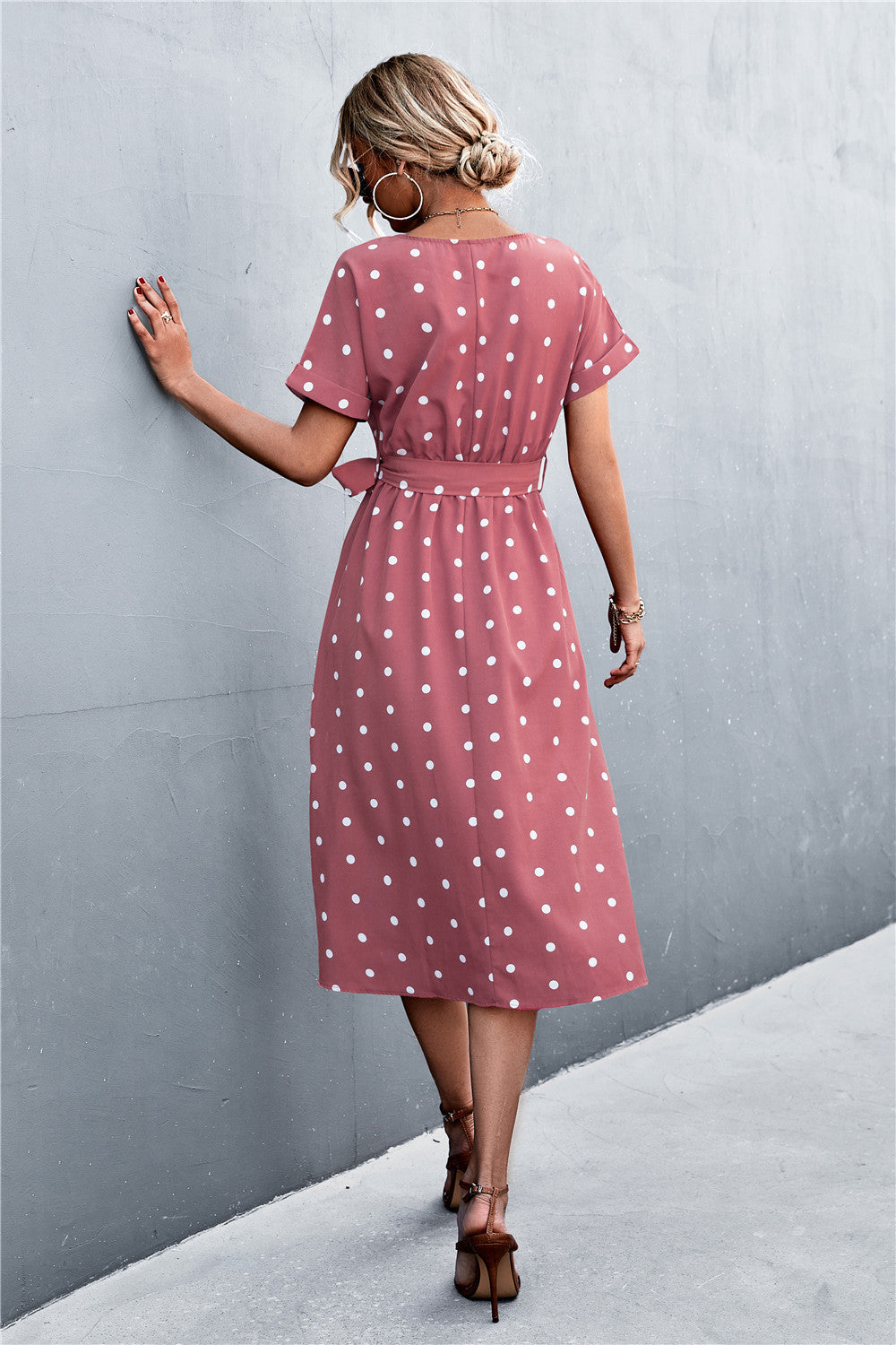 2021 Spring/Summer Amazon Dot Belted Dress