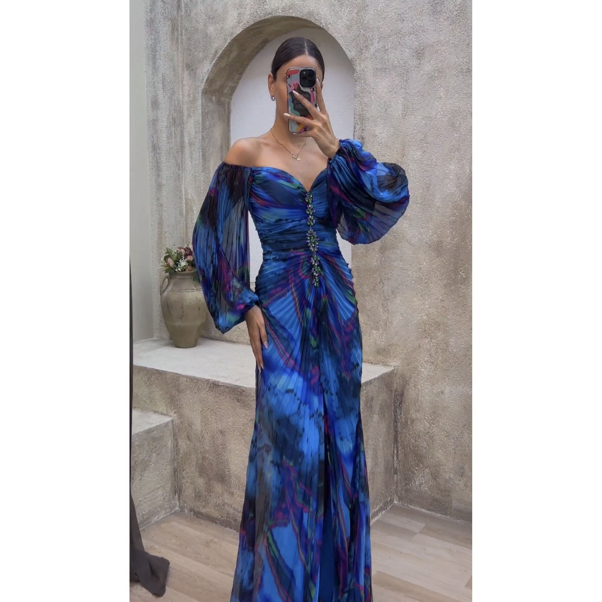 Pleated Loose Casual Dress for Women