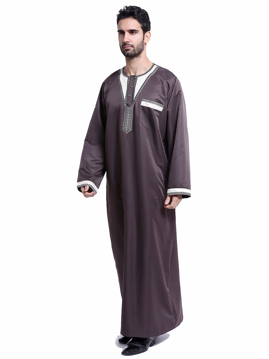 Arabic Long Robe for Men - Muslim Attire
