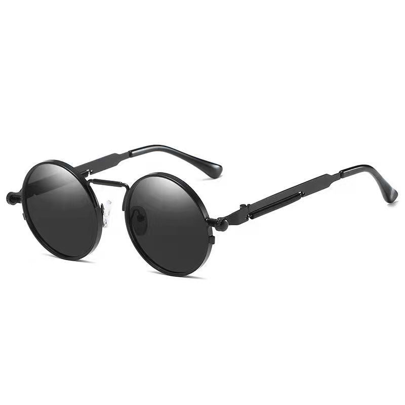 Retro Steampunk Round Sunglasses for Men and Women