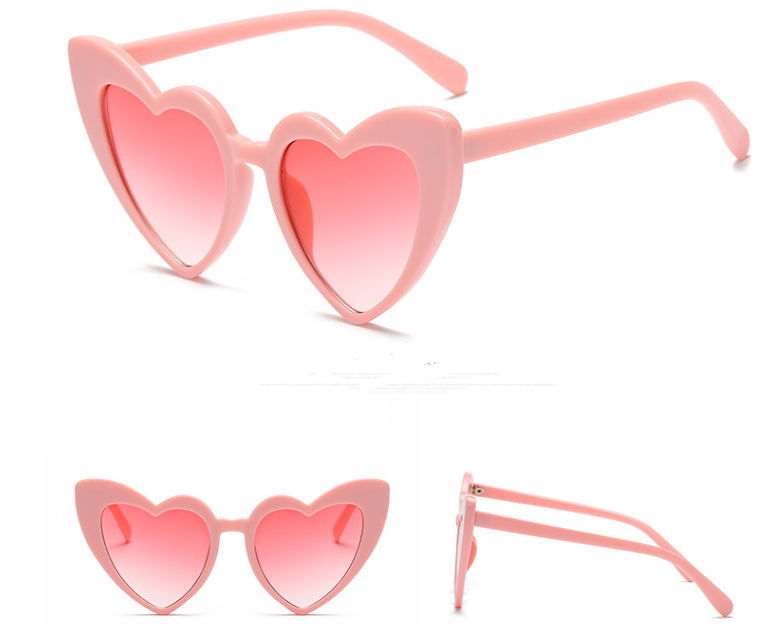 New Heart-Shaped Sunglasses for Women, Cute Fashion Eyewear
