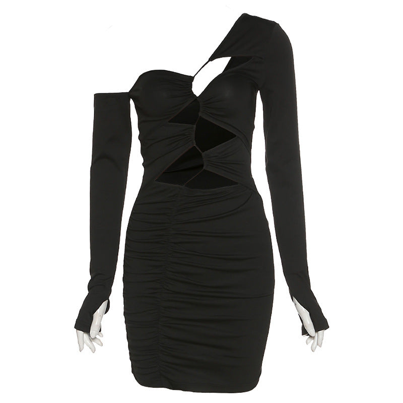 2022 Spring Women's Fashion Lace-Up Bodycon Dress