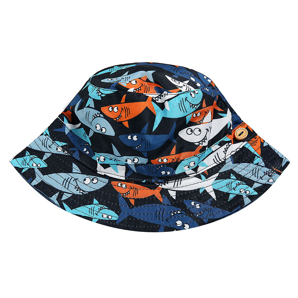 Kids' Fisherman Hat with Floral Print for Summer