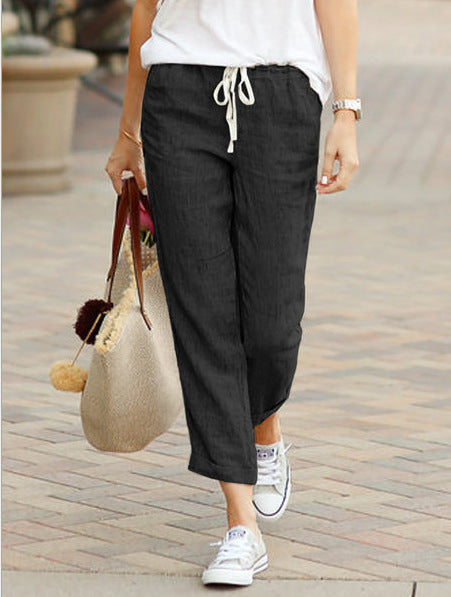 2023 Summer Urban Casual Cotton Pants for Women