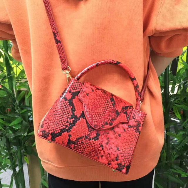 Evarisluxe Snake Skin Embossed Evening Handbag