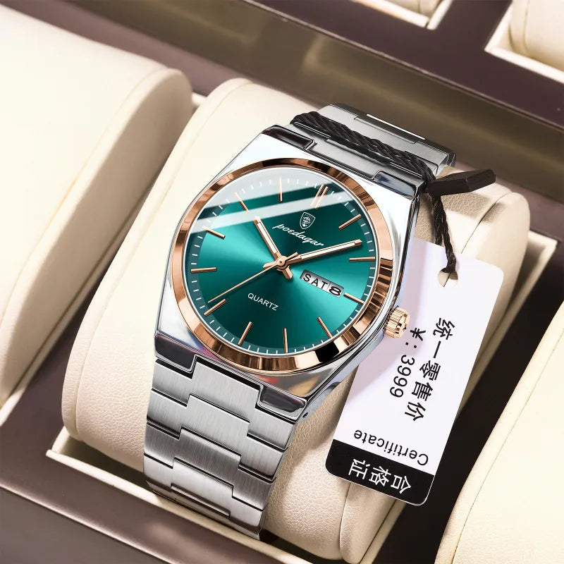 The Aqua Prestige Men's Slim Quartz Watch | Evarisluxe