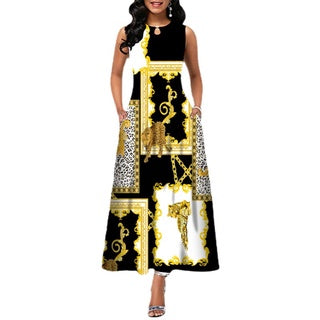 Evarisluxe Bohemian Sleeveless Long Dress