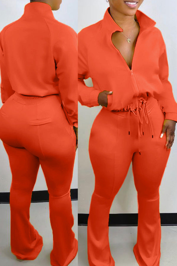 S80081 Women's Fashion Casual Two-Piece Sports Set