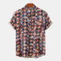 Summer Camouflage Print Short Sleeve Shirt for Men