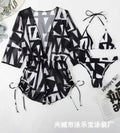 2023 Women's Long Sleeve Three-Piece Bikini Set