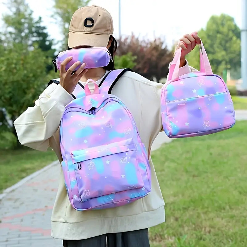 Large-capacity Three-piece Backpack Set for Students