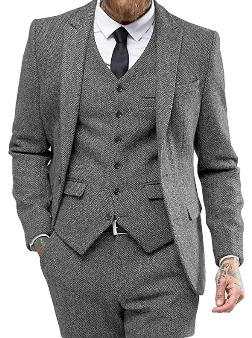 Men's Suit 3-Piece Set for Business and Weddings