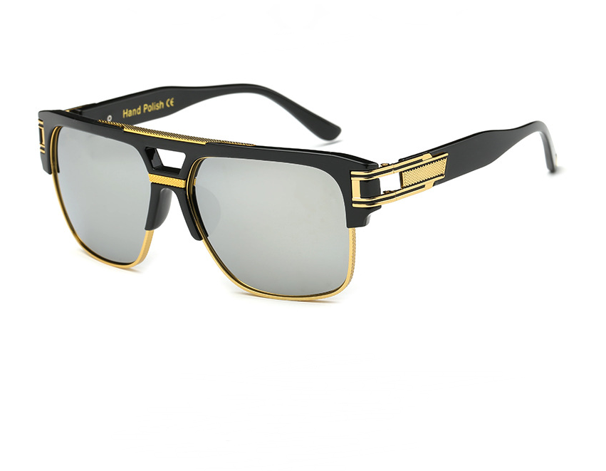 Retro Colorful Reflective Sunglasses for Men and Women