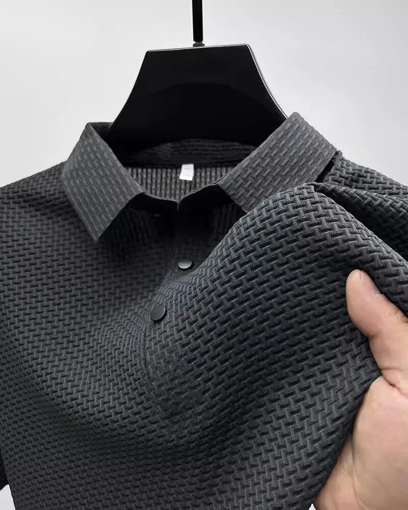 Men's Business Casual Lapel Polo T-Shirt