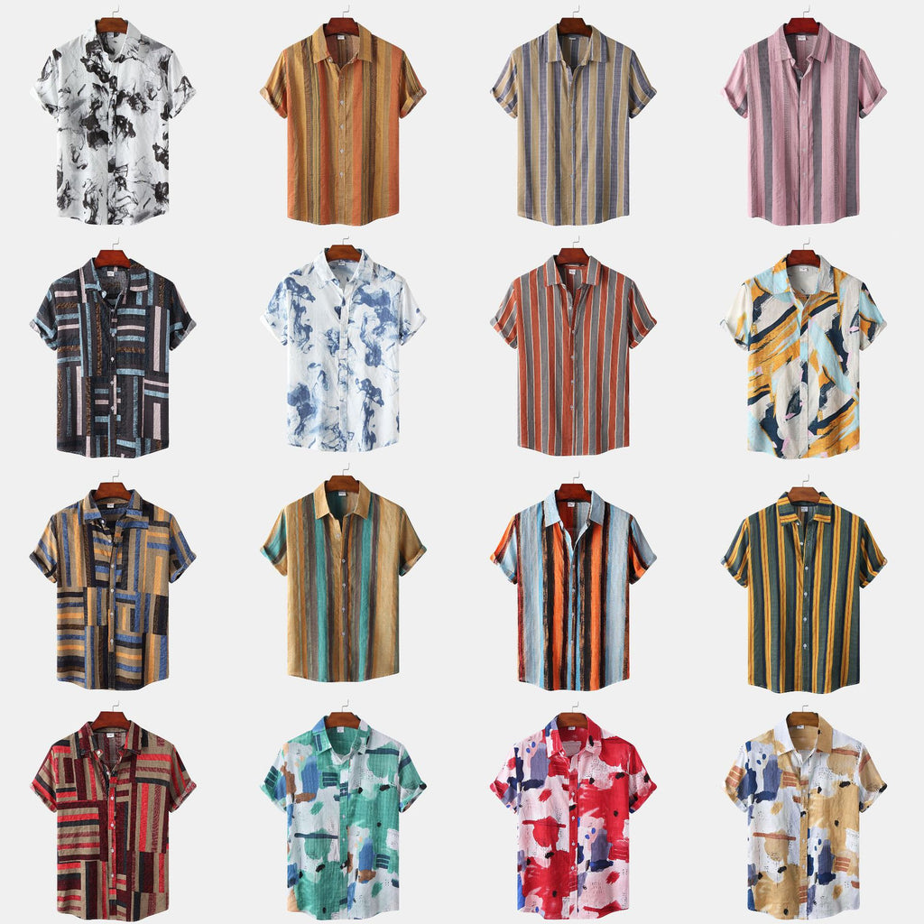 Summer Hawaiian Style Printed Men's Shirt