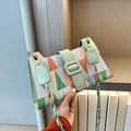 Popular Contrast Color PU Bag for Women - Summer Style