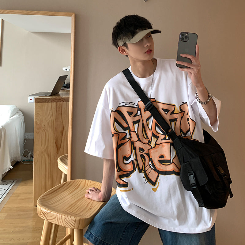 Men's Casual Crew Neck Cotton Summer T-Shirt