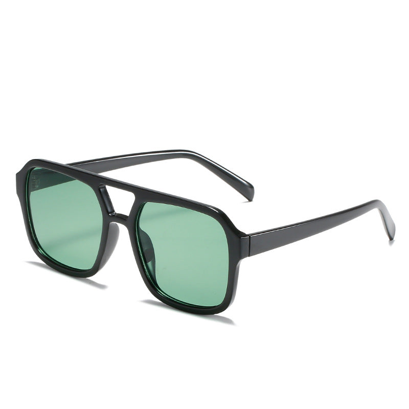 2021 Vintage Square Double Beam Sunglasses for Women