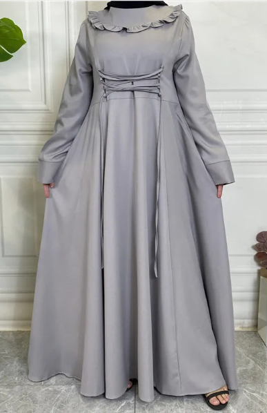 The Jupe Évasée Long Sleeve Modest Skirt Dress | Evarisluxe