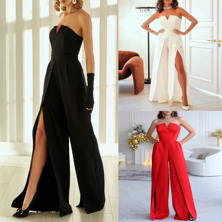 V-neck Sleeveless Straight Dress for Women