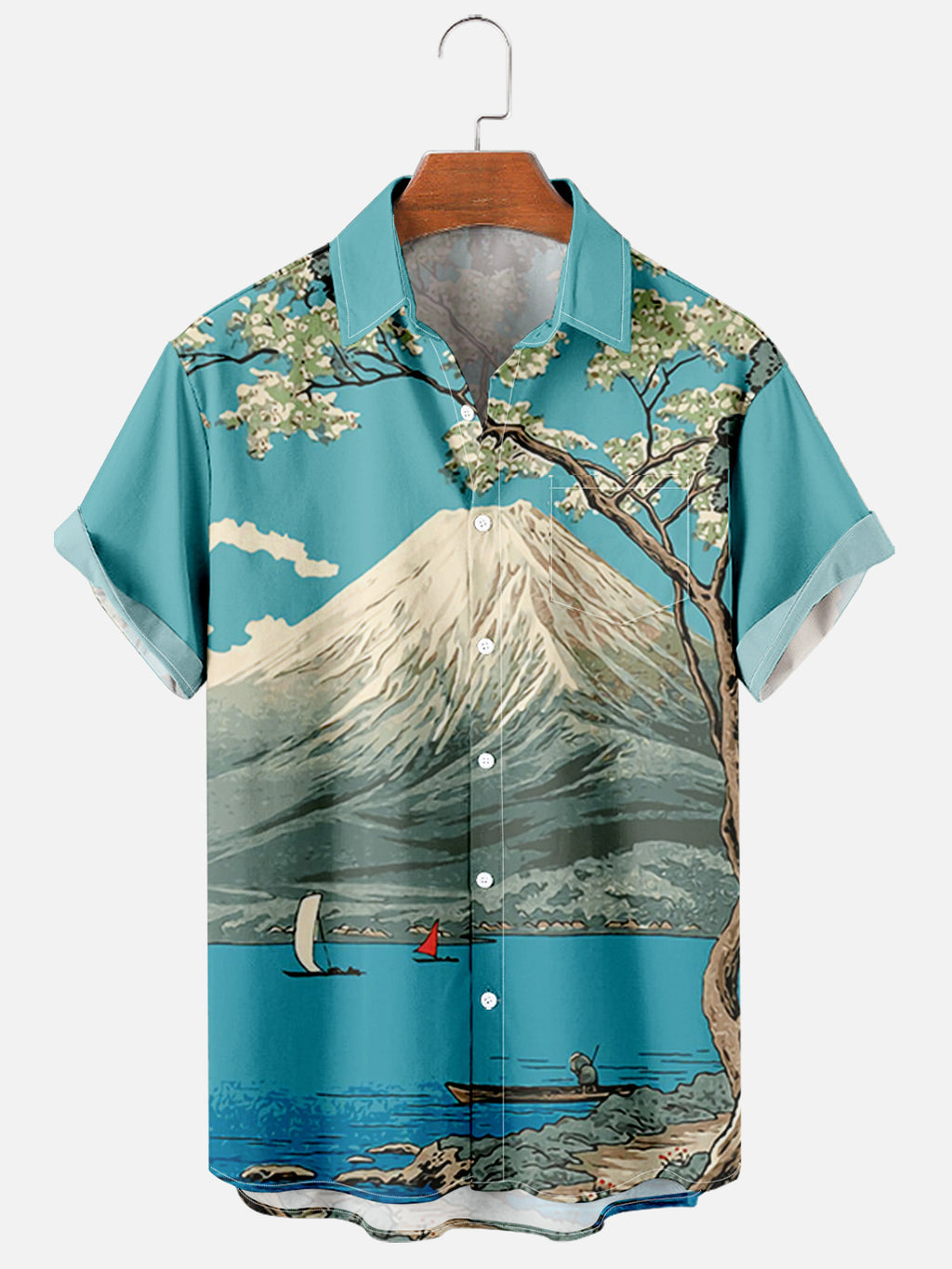 2023 Retro Style Men's Hawaiian Shirt for Summer