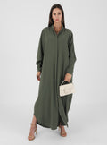 Muslim Abaya with Batwing Sleeves - Southeast Asia Fashion
