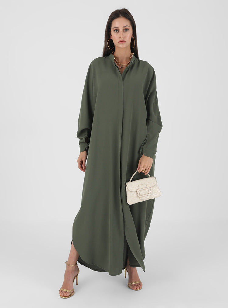 Muslim Abaya with Batwing Sleeves - Southeast Asia Fashion