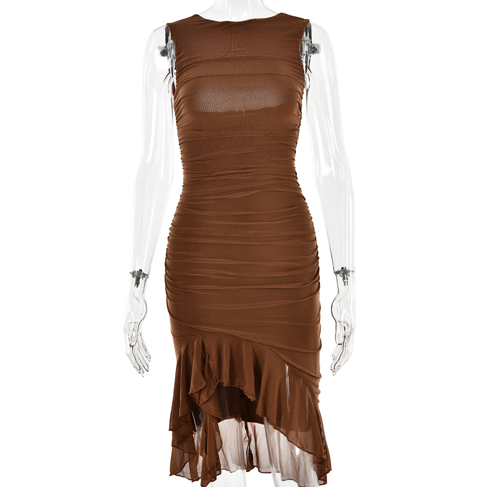 Evarisluxe Slim Skinny Sleeveless Dress