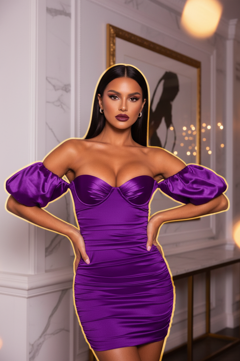 Evarisluxe Backless Slim Sheath Dress