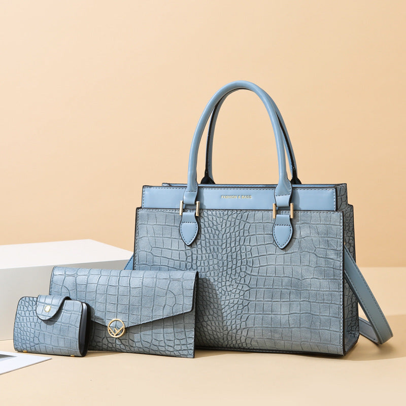 2023 New Women's Urban Chic Three-Piece Handbag Set