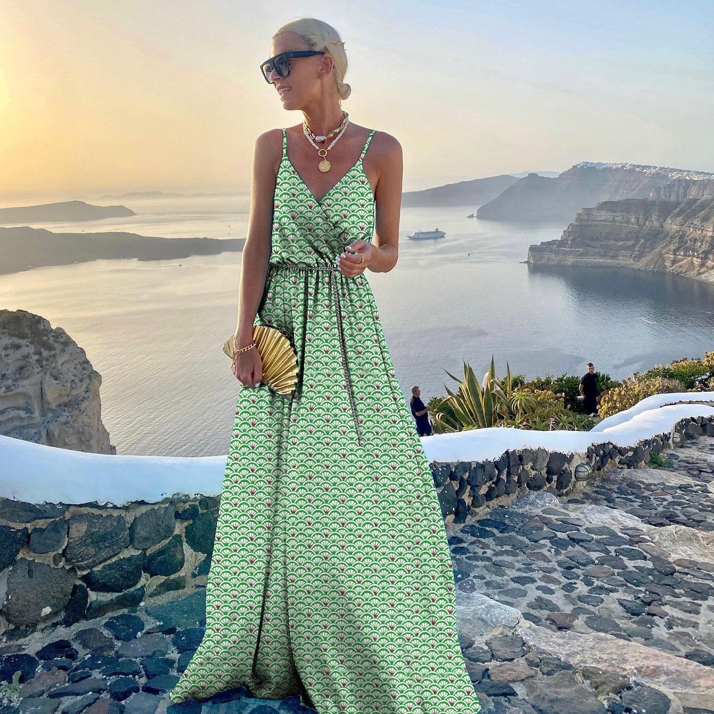 Evarisluxe Printed Large Swing Dress for Women