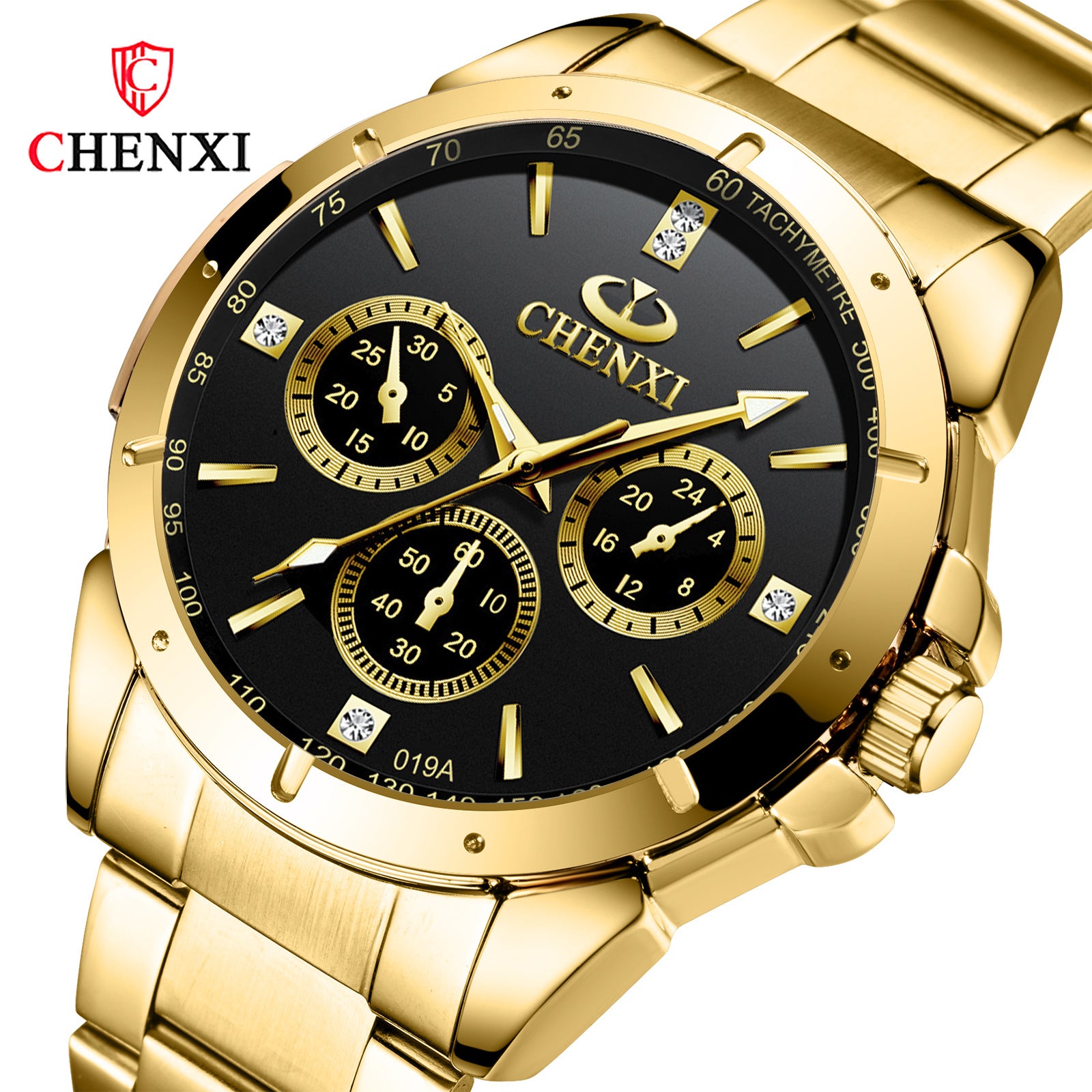 "Couple's Waterproof Quartz Watches with Steel Band"