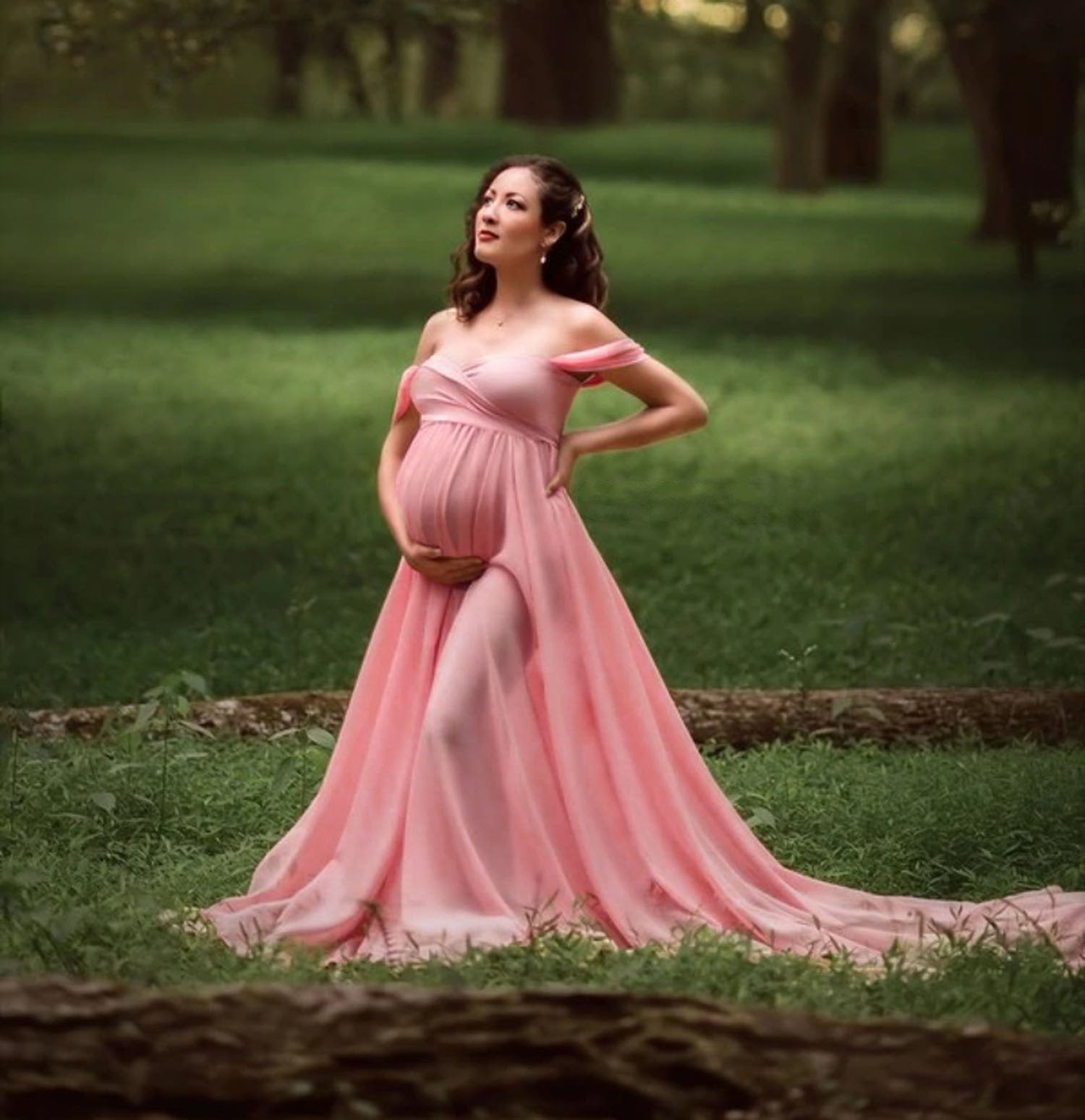 The Séraphine Maternity Gown | Evarisluxe