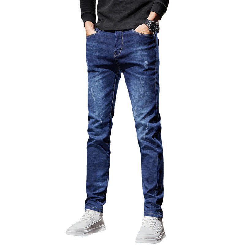 Men's Stretchy Soft Jeans - Slim Fit Casual Trousers