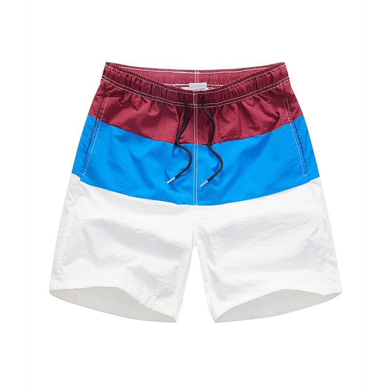 Clash Color Quick-Dry Loose Beach Pants for Men