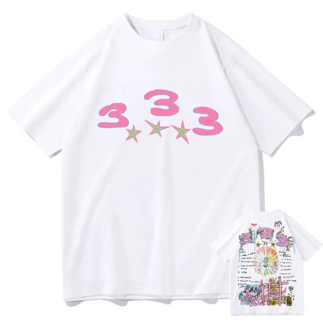 Bladee 333 Hip Hop Trend Cotton T-Shirt for Men & Women