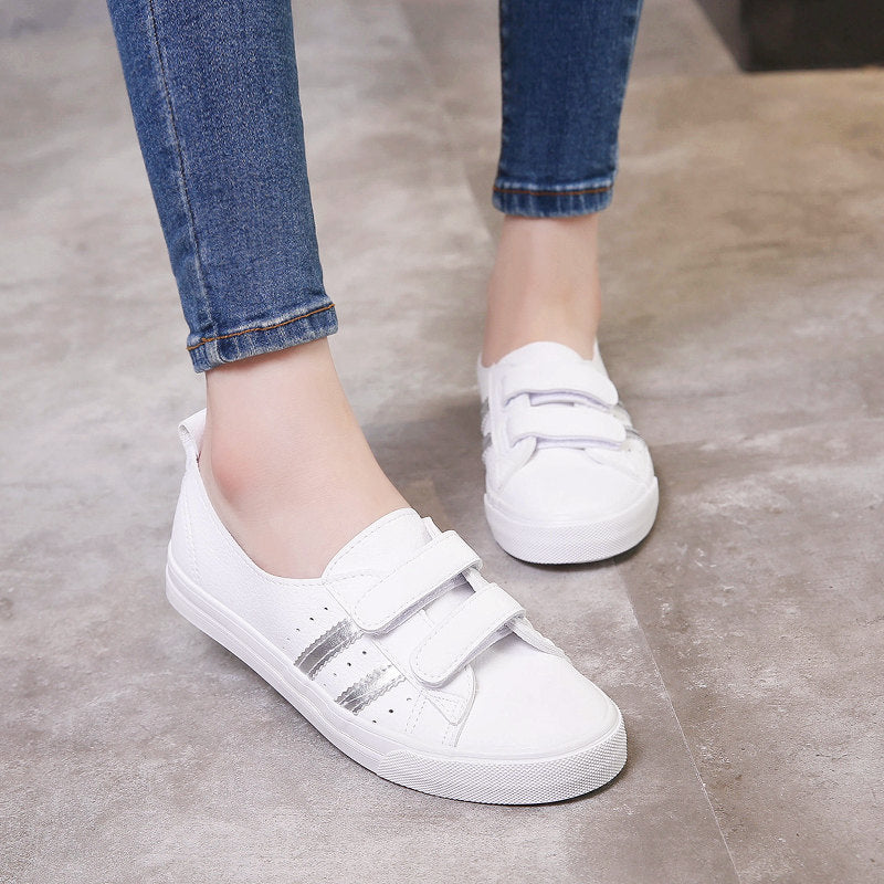 Summer Breathable White Flats for Women, Casual Style