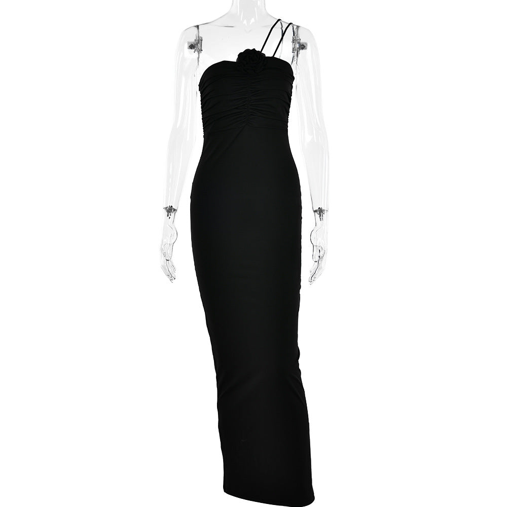 2023 Summer Women's Backless Halter Maxi Dress