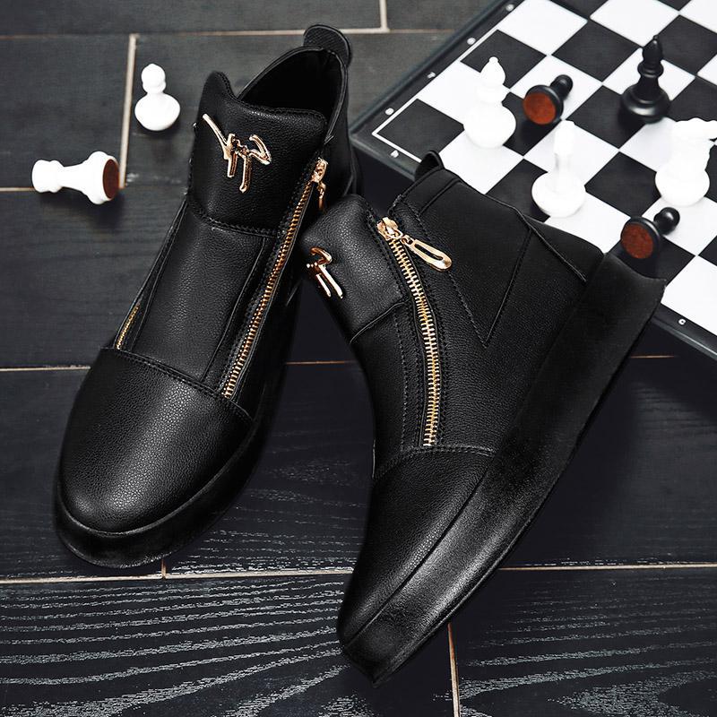 Trendy Men's Summer 2023 High-Top Casual Sneakers
