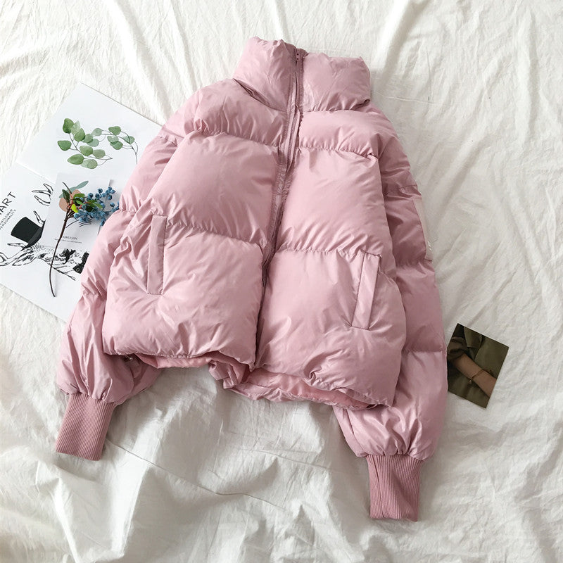 Autumn Winter Loose Fit Warm Cotton Jacket for Women