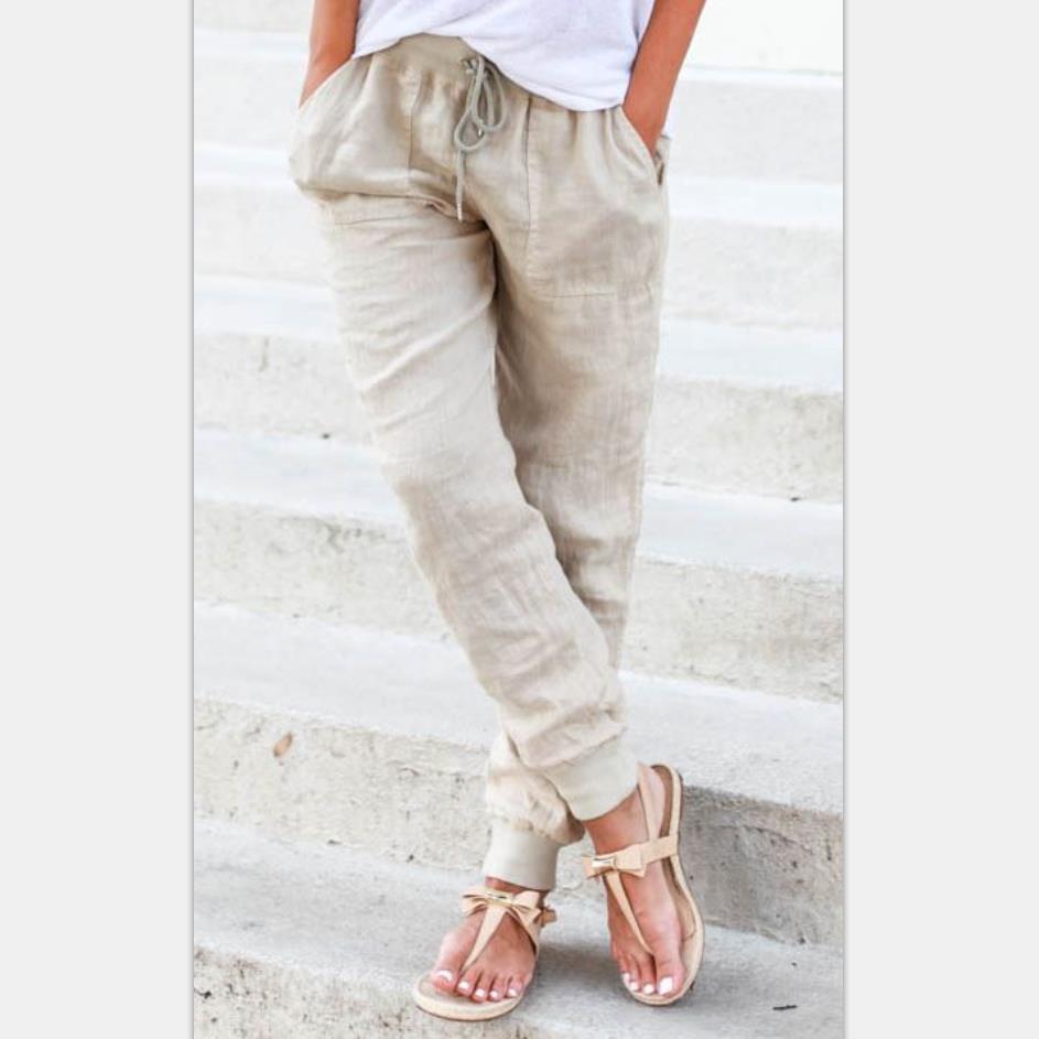 2023 Summer Urban Casual Cotton Pants for Women