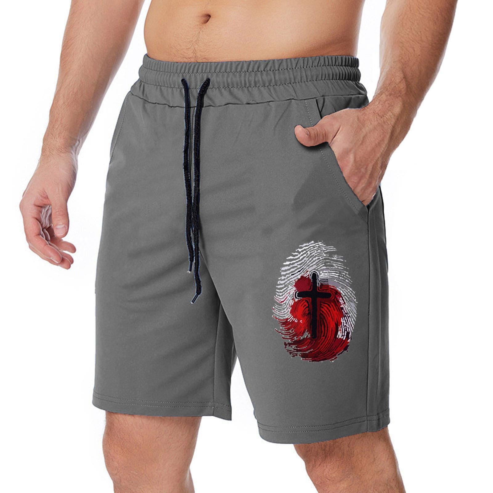 2023 Summer Men's 3D Digital Print Beach Shorts