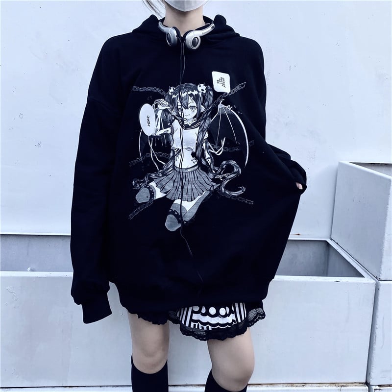 Plus Velvet Thickened Hooded Sweater Jacket for Women
