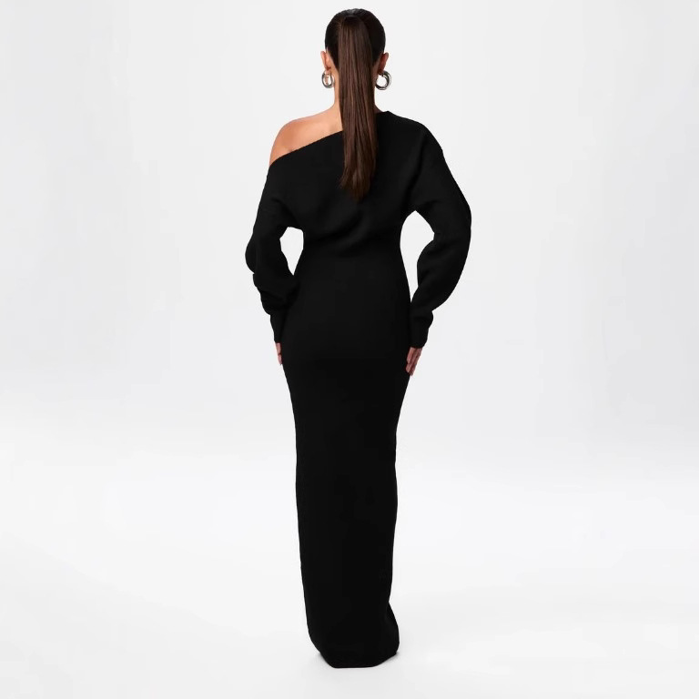 Women's Slim Fit Elegant Long Sleeve Dress